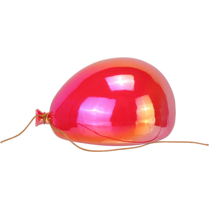 Vaso de Parede Balão Home&Co Cerâmica Vermelho 11x15x20cm