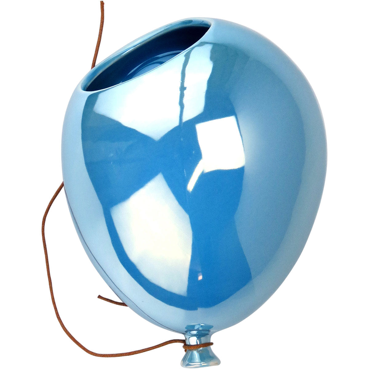 Vaso de Parede Cerâmico Azul Home&Co 11x15x20cm Design Moderno