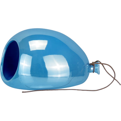 Vaso de Parede Cerâmico Azul Home&Co 11x15x20cm Design Moderno