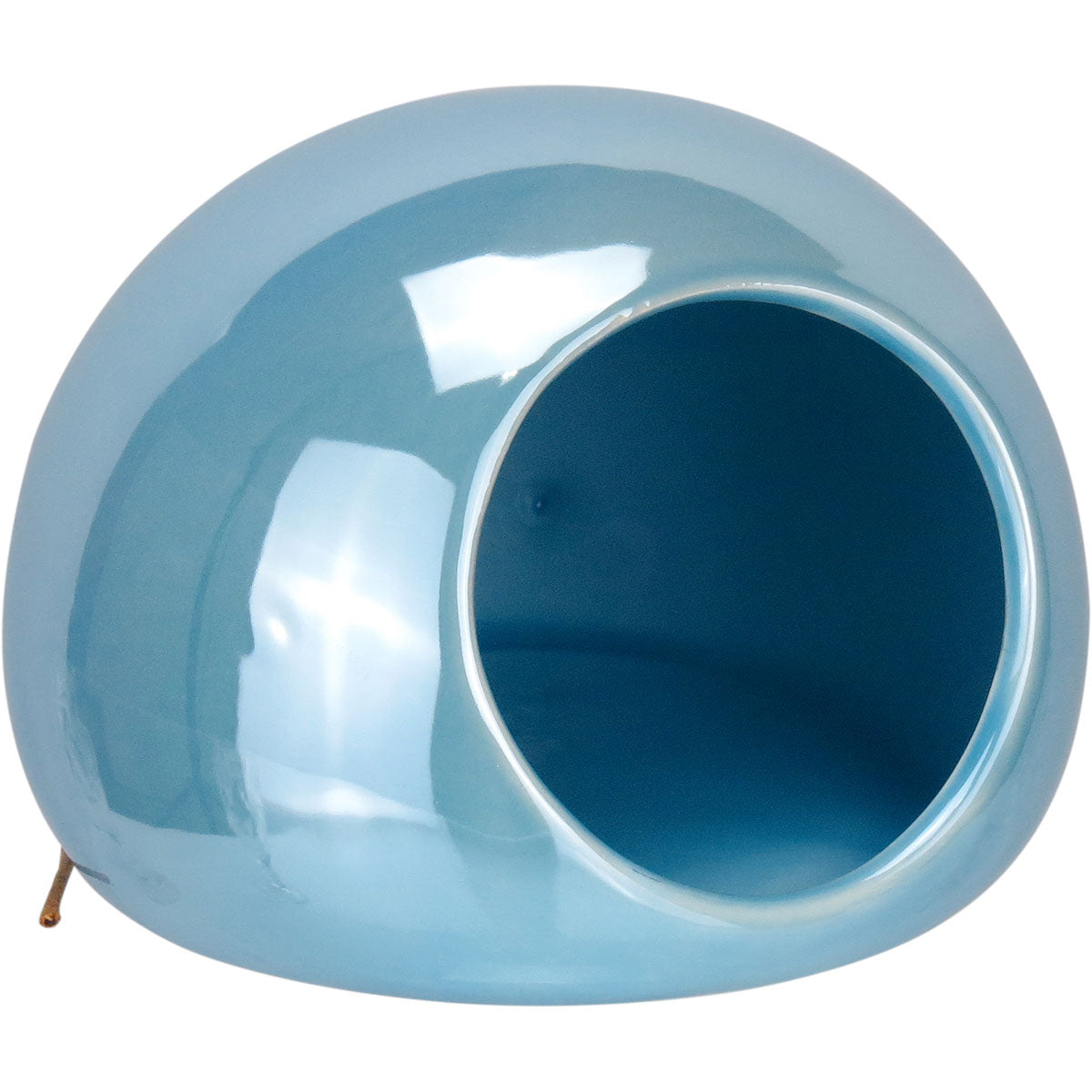 Vaso de Parede Cerâmico Azul Home&Co 11x15x20cm Design Moderno