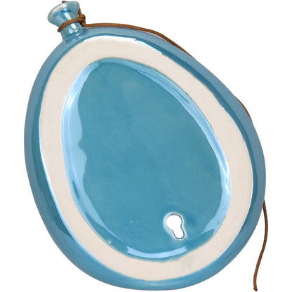 Vaso de Parede Cerâmico Azul Home&Co 11x15x20cm Design Moderno