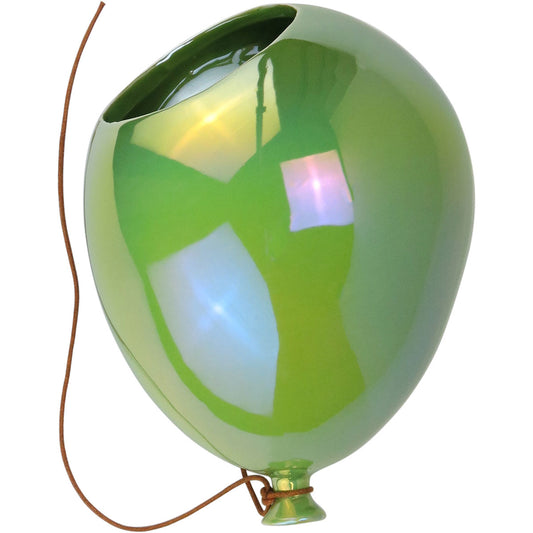 Vaso de Parede Cerâmico Balão Verde Home&Co 11x15x20cm