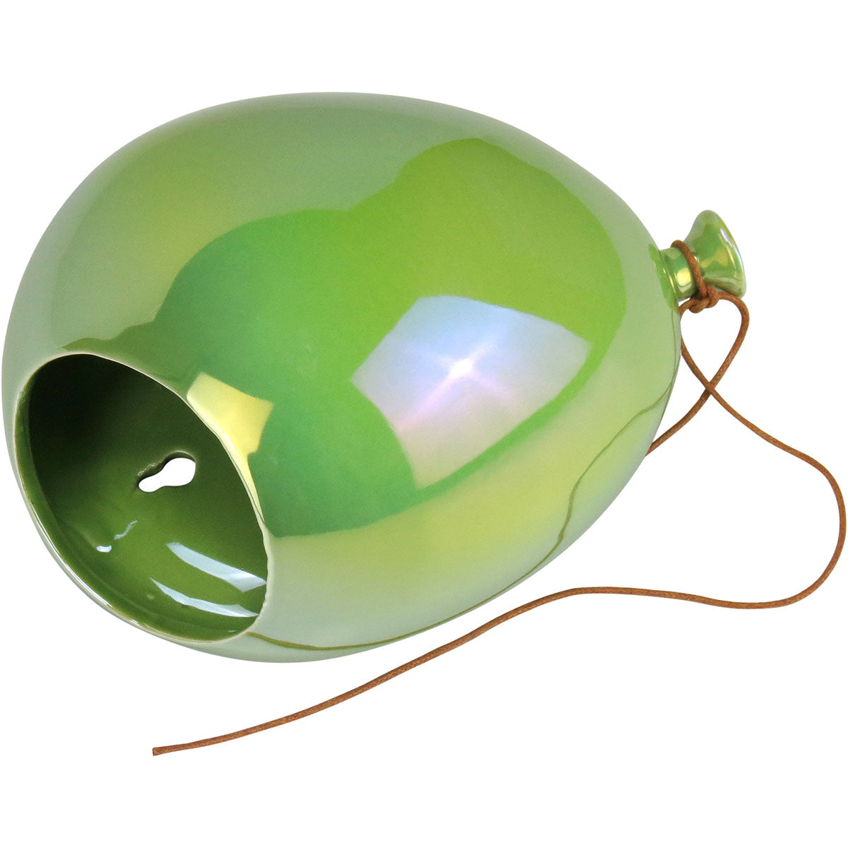 Vaso de Parede Cerâmico Balão Verde Home&Co 11x15x20cm