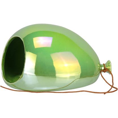 Vaso de Parede Cerâmico Balão Verde Home&Co 11x15x20cm