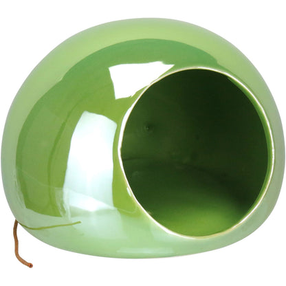 Vaso de Parede Cerâmico Balão Verde Home&Co 11x15x20cm