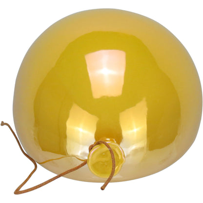 Vaso de Parede Balão Cerâmica Amarela Home&Co 11x19x14,5cm