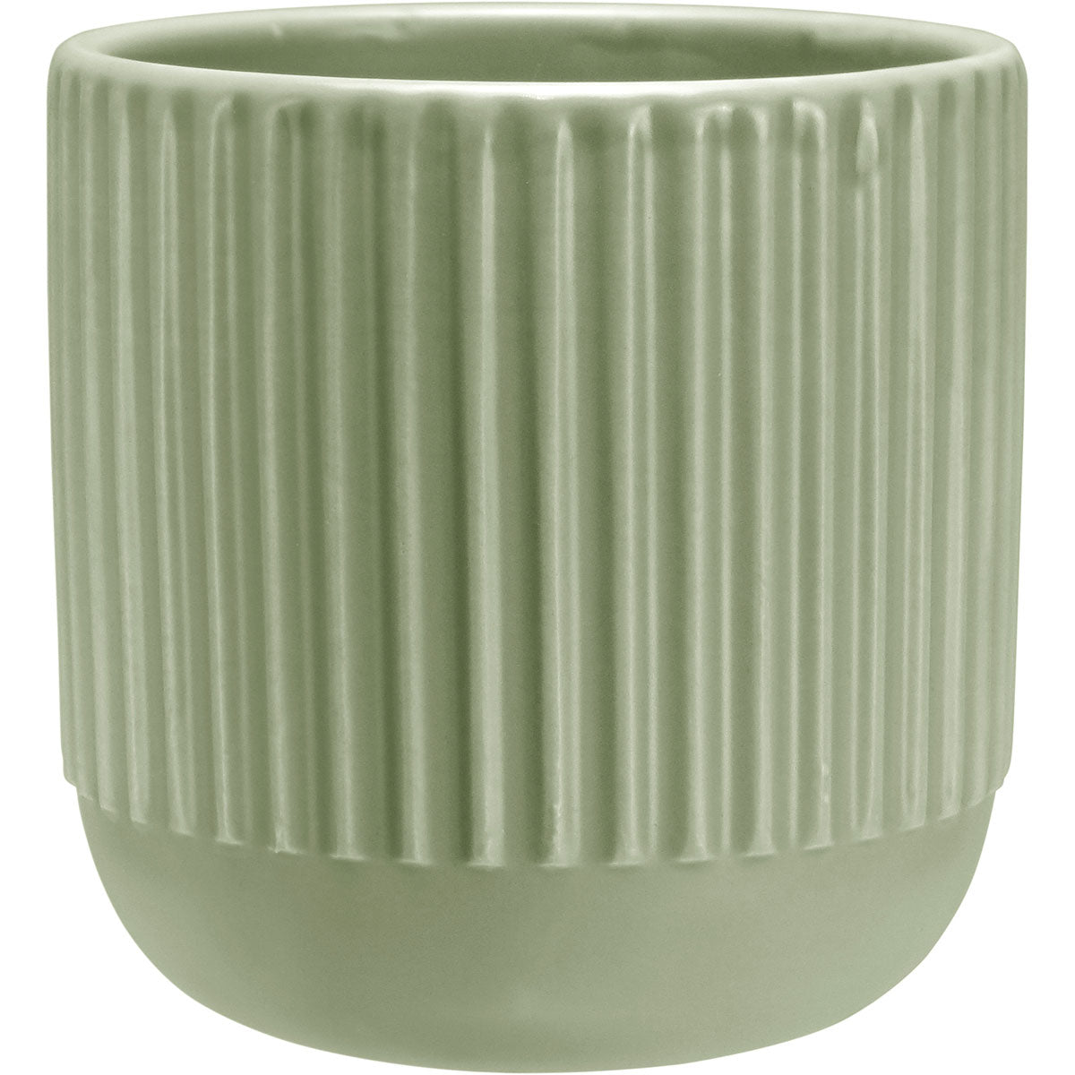 Cachepô Cerâmica Verde Home&Co 10x10cm para Plantas Decorativas