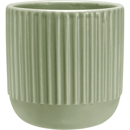 Cachepô Cerâmica Verde Home&Co 10x10cm para Plantas Decorativas