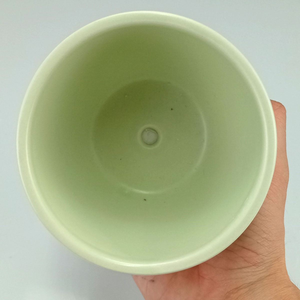 Cachepô Cerâmica Verde Home&Co 9x10cm para Decoração de Plantas