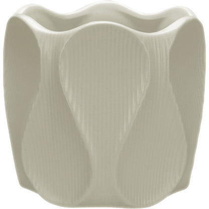 Cachepô Cerâmico Marfim Home&Co 10x10cm para Plantas Decorativas