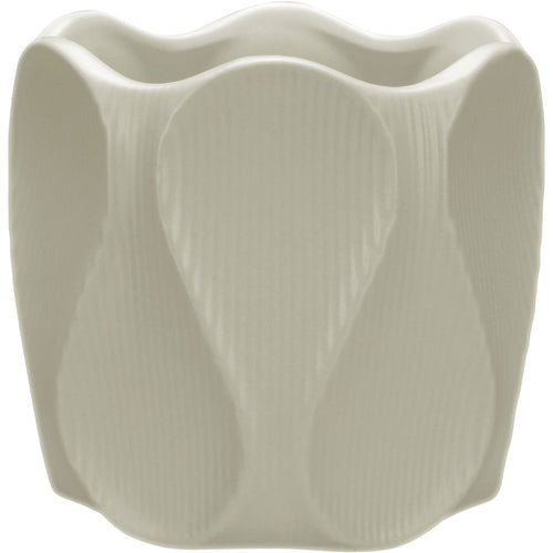 Cachepô Cerâmico Marfim Home&Co 10x10cm para Plantas Decorativas