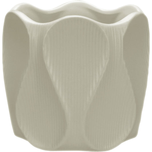 Cachepô Cerâmico Marfim Home&Co 10x10cm para Plantas Decorativas