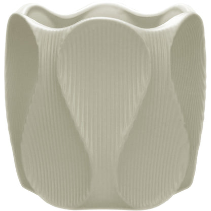 Cachepô Cerâmica Marfim 13x13cm Home&Co para Plantas Decorativas