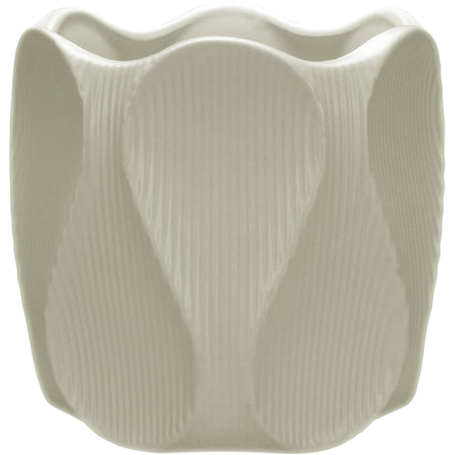 Cachepô Cerâmica Marfim 13x13cm Home&Co para Plantas Decorativas