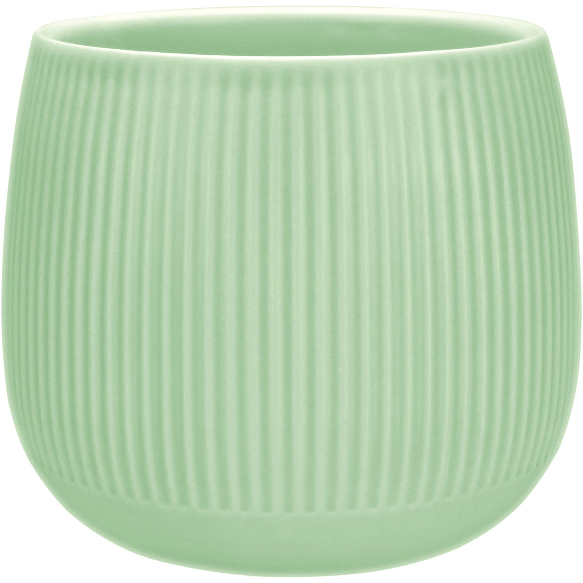 Cachepô Cerâmica Verde Home&Co 12x13cm para Plantas Decorativas