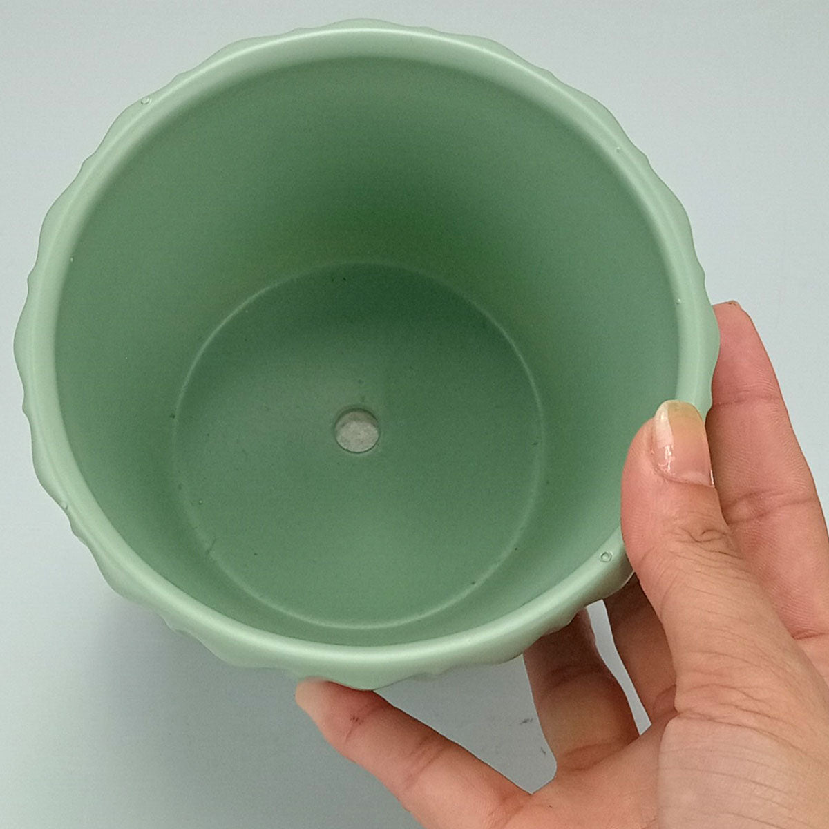 Cachepô Cerâmica Verde Home&Co 10x12cm para Plantas