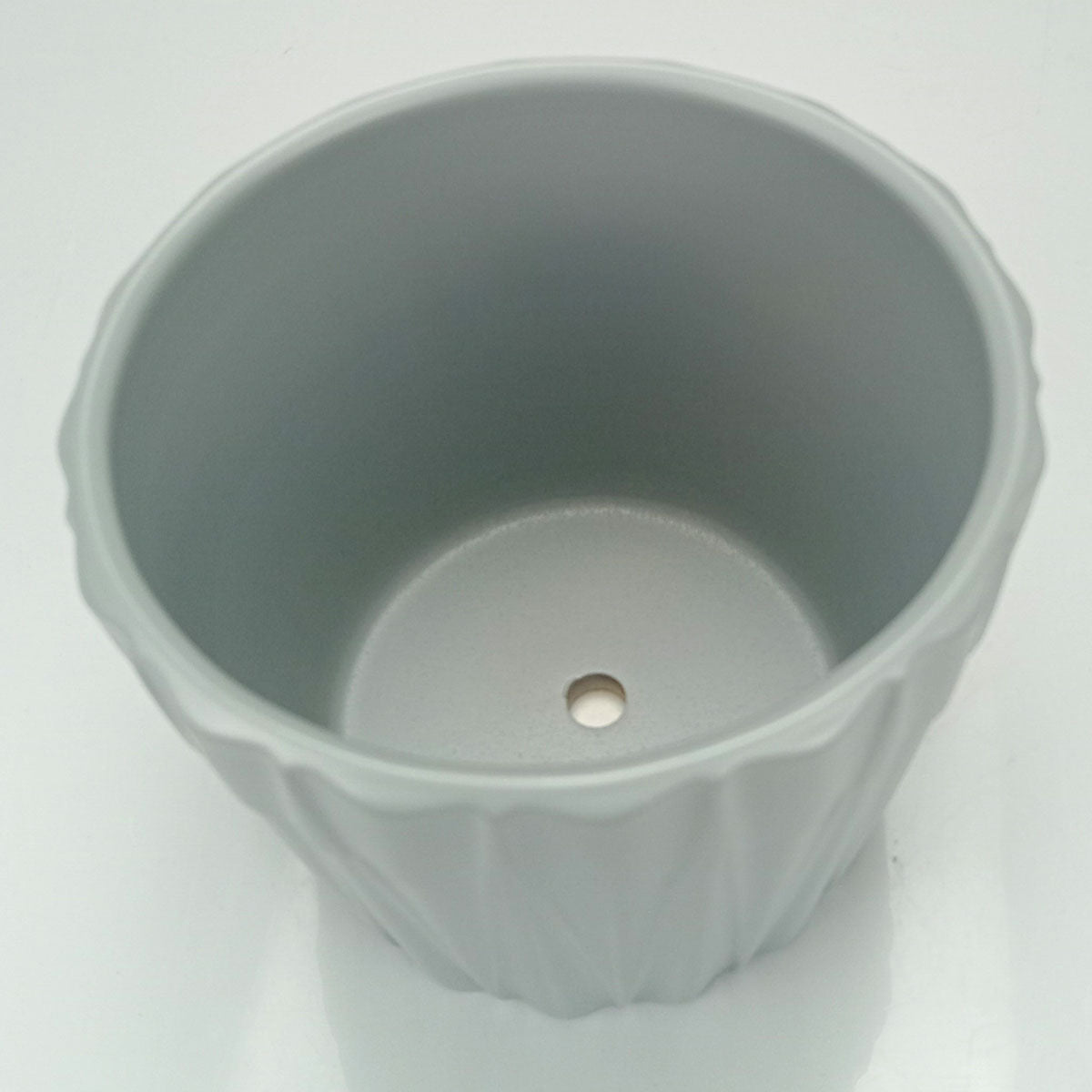 Cachepô Cerâmica Cinza Home&Co 10x12x12cm para Plantas Decorativas