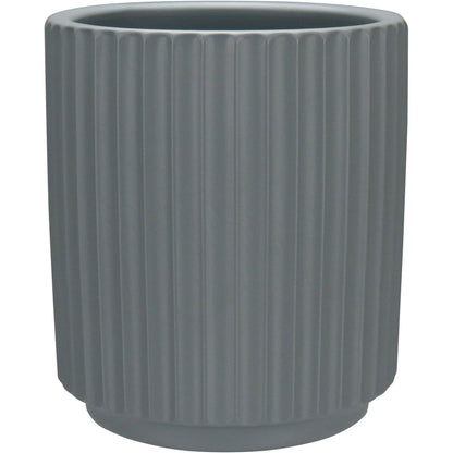 Cachepô Cerâmico Cinza Home&Co 13x12x12cm para Plantas