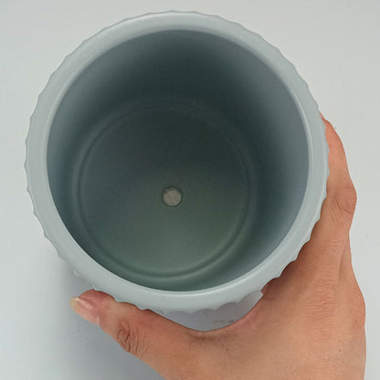 Cachepô Cerâmico Cinza Home&Co 13x12x12cm para Plantas