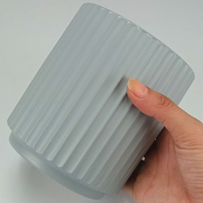 Cachepô Cerâmico Cinza Home&Co 13x12x12cm para Plantas