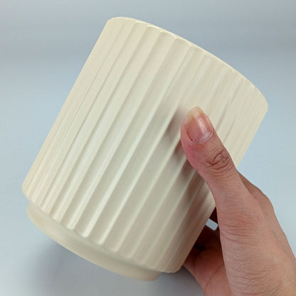 Cachepô Cerâmica Marfim 13x12cm Home&Co para Plantas Decorativas