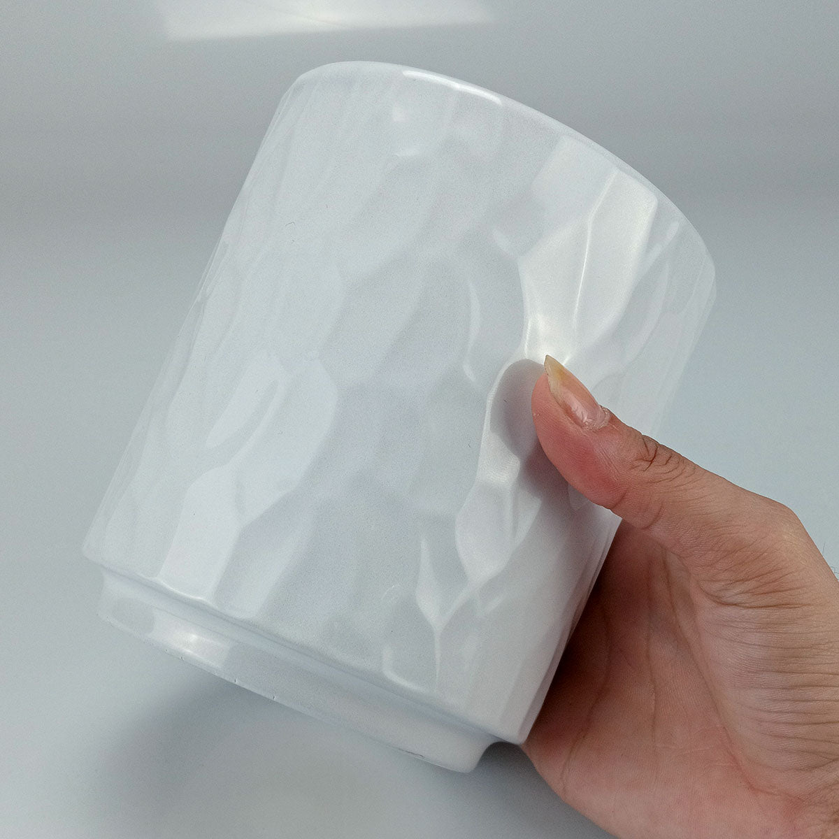 Cachepô Cerâmica Cinza Home&Co 13x11cm para Plantas Decorativas