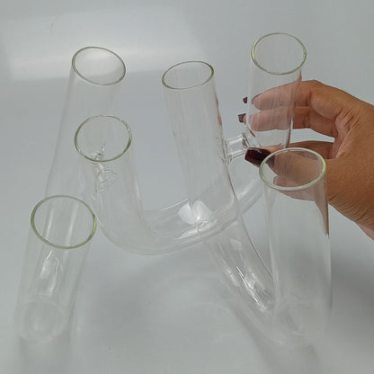 Vaso Tubos Home&co Borossilicato 19x23x23cm Transparente