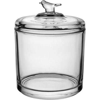 Potiche Redondo Transparente Home&Co com Tampa de Vidro 13x10cm