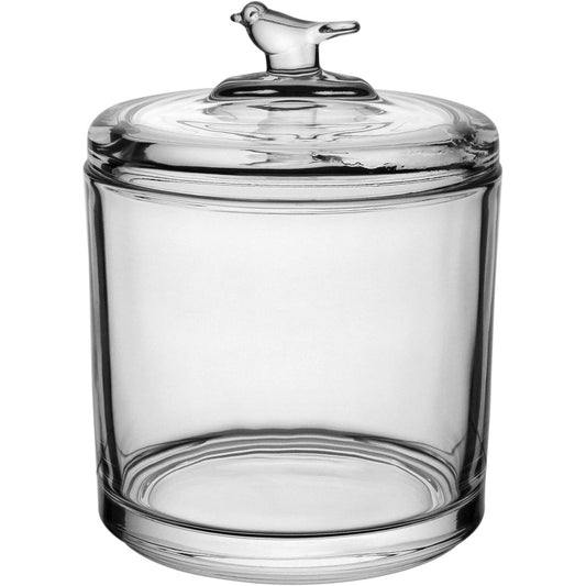 Potiche Redondo Transparente Home&Co com Tampa de Vidro 13x10cm