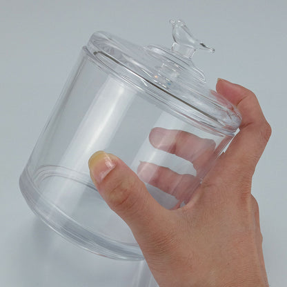 Potiche Redondo Transparente Home&Co com Tampa de Vidro 13x10cm