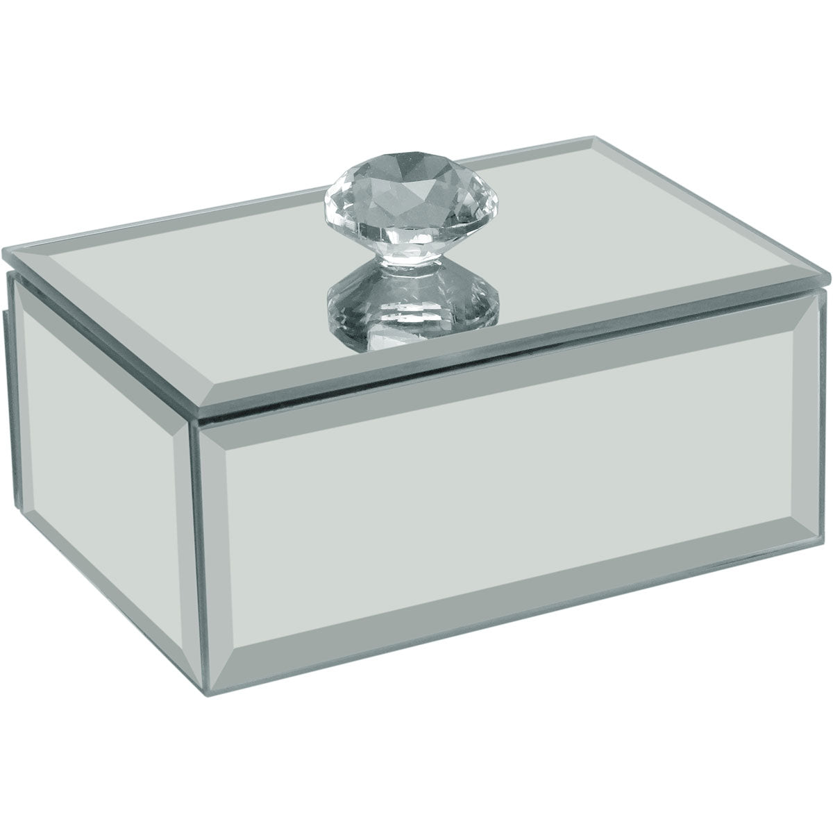 Porta Joias Espelhado MDF Branco Home&Co 4x10x7cm Organização