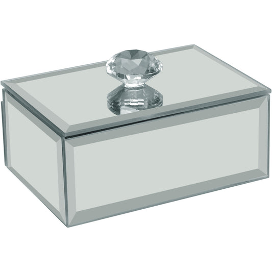 Porta Joias Espelhado MDF Branco Home&Co 4x10x7cm Organização