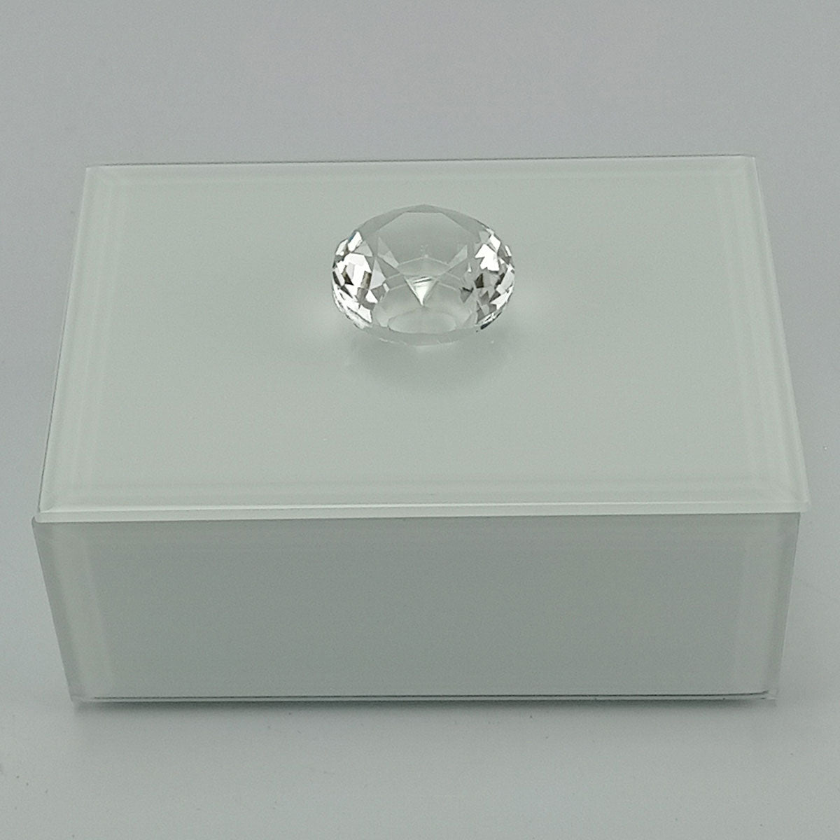 Porta Joias Espelhado MDF Branco Home&Co 4x10x7cm Organização