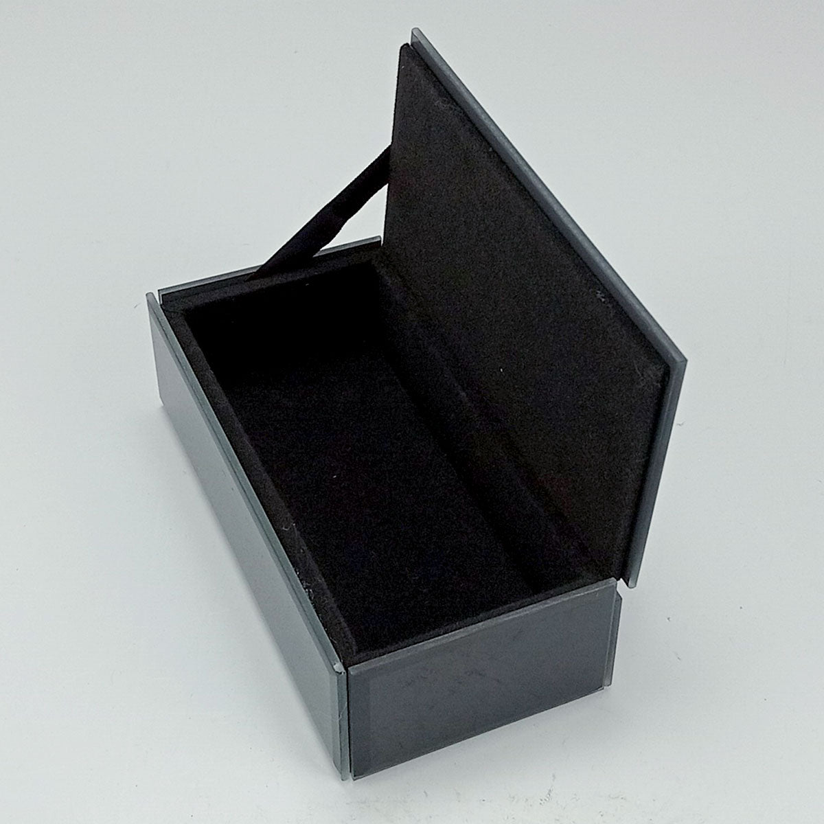 Porta Joias Espelhado Home&Co MDF Preto 4x14x7cm com Compartimentos