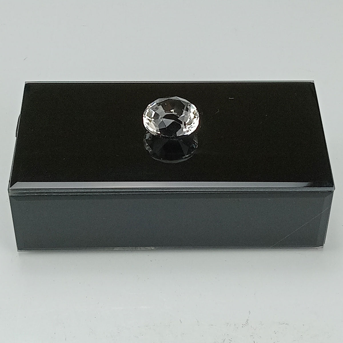 Porta Joias Espelhado Home&Co MDF Preto 4x14x7cm com Compartimentos