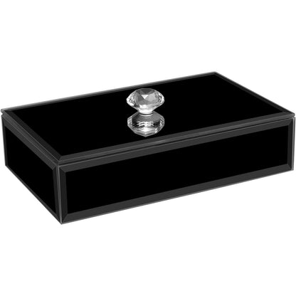 Porta Joias Espelhado Home&Co MDF Preto 4x17x10cm Organizador