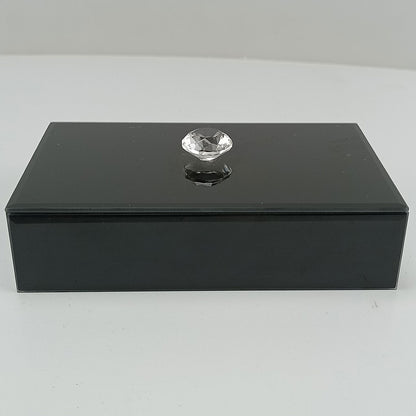 Porta Joias Espelhado Home&Co MDF Preto 4x17x10cm Organizador