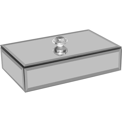 Porta Joias Espelhado Home&Co MDF Cinza 4x17x10cm