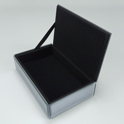 Porta Joias Espelhado Home&Co MDF Cinza 4x17x10cm