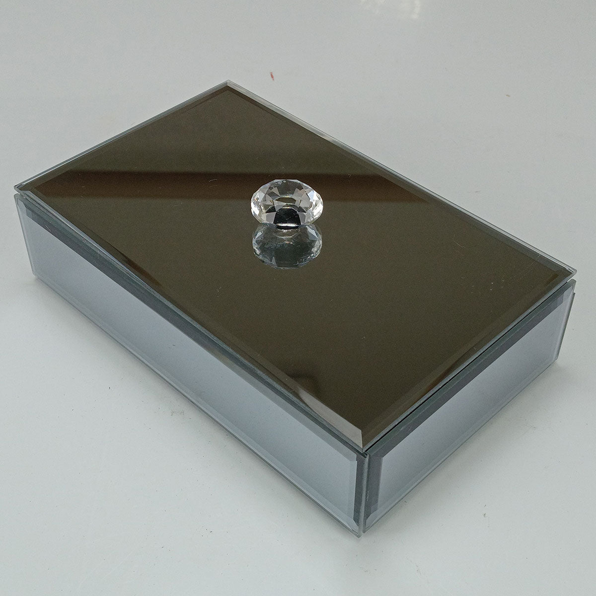 Porta Joias Espelhado Home&Co MDF Cinza 4x17x10cm