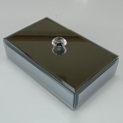 Porta Joias Espelhado Home&Co MDF Cinza 4x17x10cm