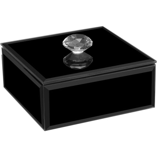 Porta Joias Espelhado Home&Co MDF Preto 10x10x6cm Organizador