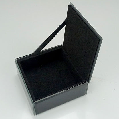 Porta Joias Espelhado Home&Co MDF Preto 10x10x6cm Organizador