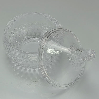 Potiche Redondo Transparente Home&Co Vidro com Tampa 15x12cm