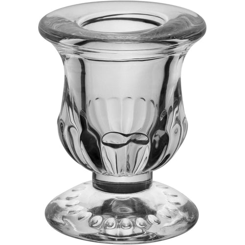 Castiçal Porta Velas Home&Co Eco Crystal 6x4,7cm Vidro Transparente