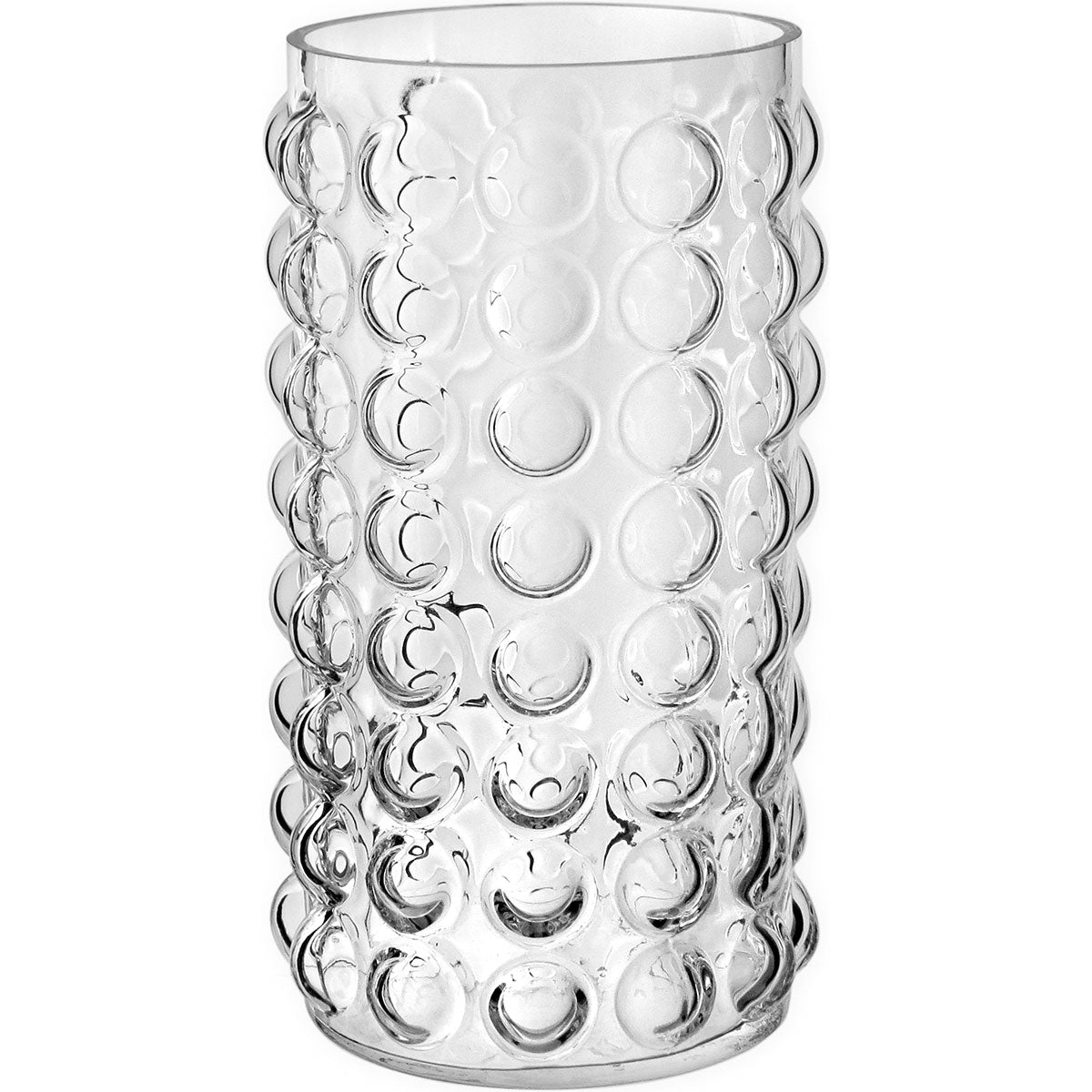 Vaso Redondo Home&co Vidro 28x14x14cm Transparente