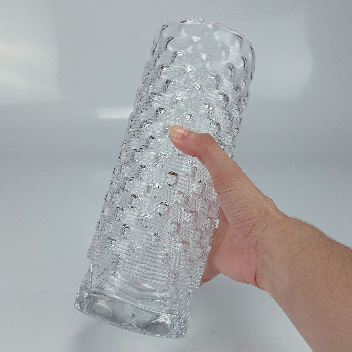 Vaso Redondo Home&co Vidro 25x9x9cm Transparente