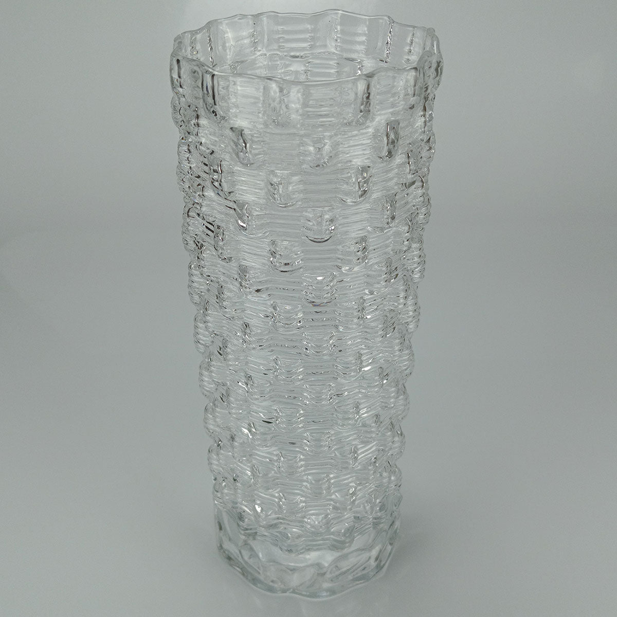 Vaso Redondo Home&co Vidro 30x12x12cm Transparente