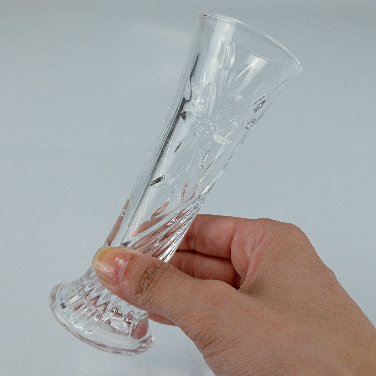 Vaso Florero Transparente Home&Co Vidro 14,7x5,4cm Decorativo