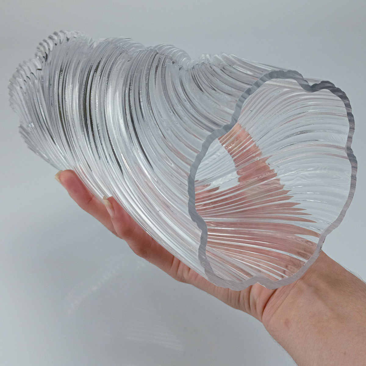 Vaso Redondo Home&co Vidro 25x11x11cm Transparente